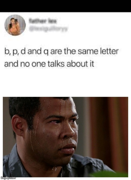 found on images lol | image tagged in jordan peele sweating | made w/ Imgflip meme maker