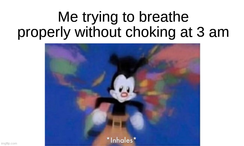 Goodnight | Me trying to breathe properly without choking at 3 am | image tagged in world occupied,pls help,msmg,memes | made w/ Imgflip meme maker