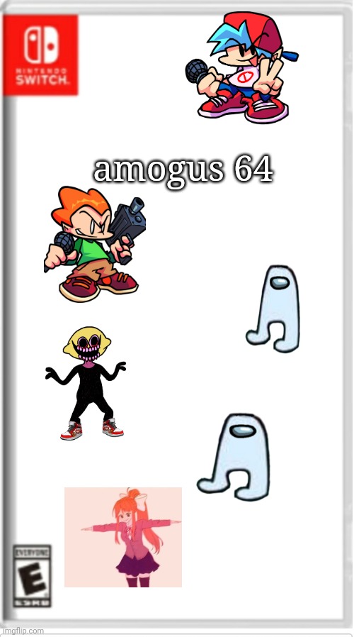 WHA | amogus 64 | image tagged in blank switch game | made w/ Imgflip meme maker