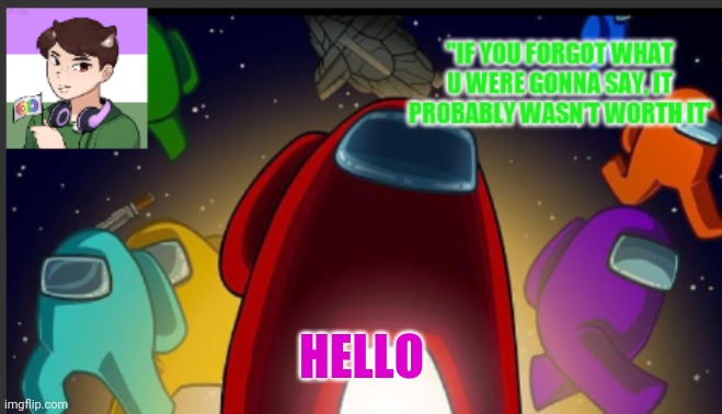 °=° | HELLO | image tagged in the_shotguns announcement template | made w/ Imgflip meme maker