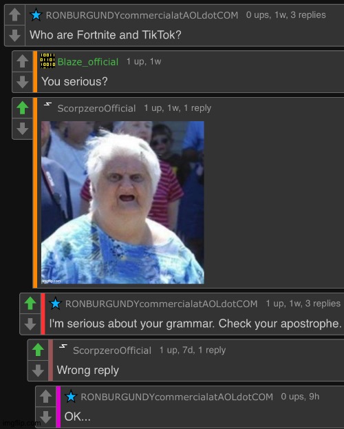 He tried to roast me but he roasted someone else lol | made w/ Imgflip meme maker