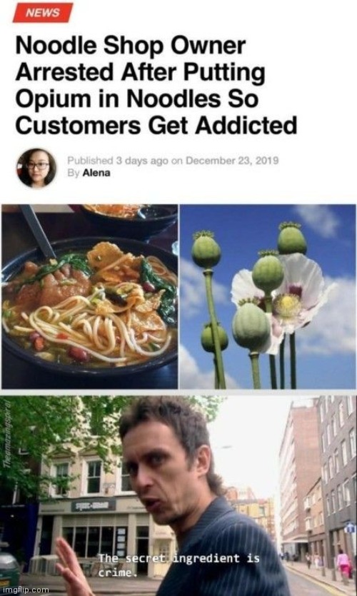 Business is Booming | image tagged in the secret ingredient is crime,memes,funny memes,funny,gifs | made w/ Imgflip meme maker