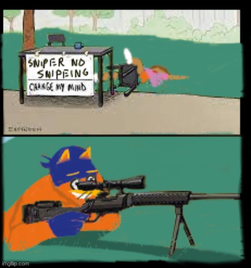 sniper no snipeing | image tagged in sniper no snipeing | made w/ Imgflip meme maker
