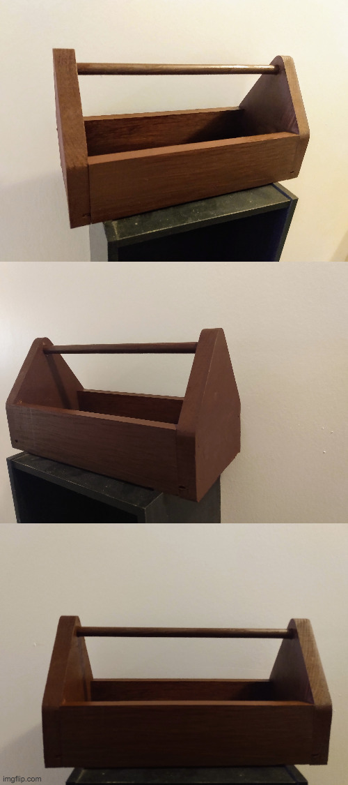 a project I made for woodshop | image tagged in hi | made w/ Imgflip meme maker