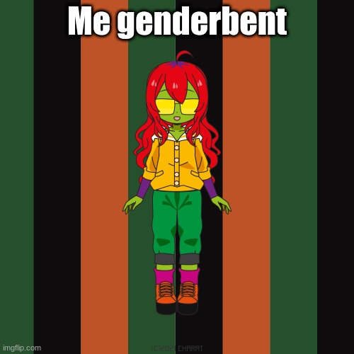 O-O | Me genderbent | image tagged in charat,fnaf,montgomery gator | made w/ Imgflip meme maker