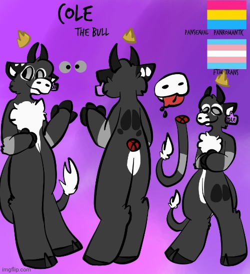 He got a new ref sheet~ | made w/ Imgflip meme maker