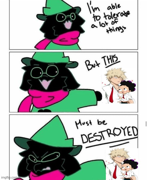 DESTROY THIS. | image tagged in ralsei destroy | made w/ Imgflip meme maker