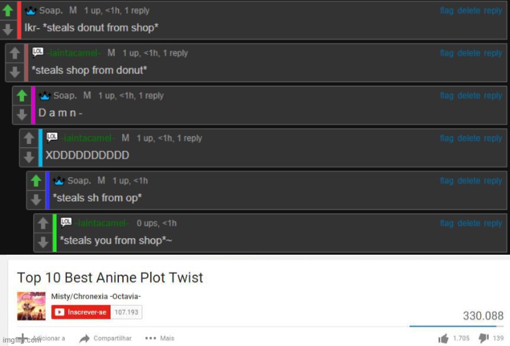 image tagged in top 10 anime plot twists | made w/ Imgflip meme maker