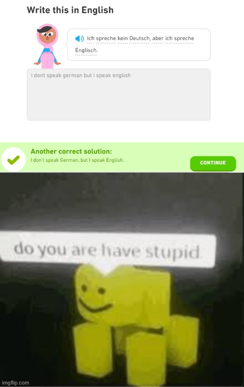 image tagged in do you are have stupid,duolingo | made w/ Imgflip meme maker