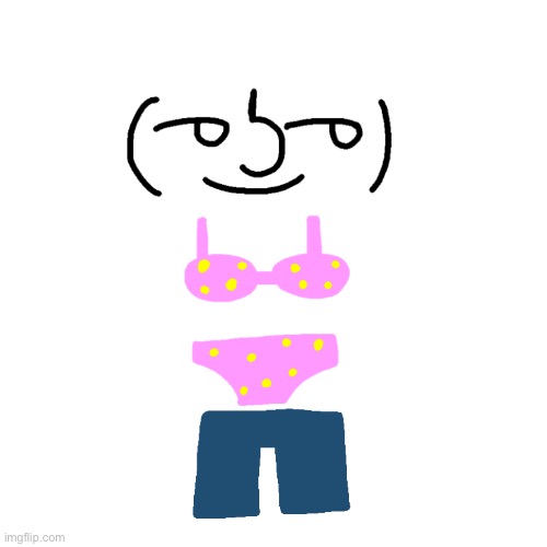 Lenny in Bikini | image tagged in lenny in bikini | made w/ Imgflip meme maker
