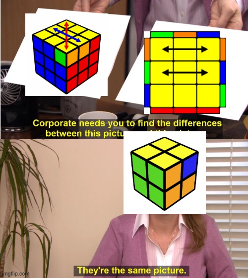 haha triple pll meme go brrr | image tagged in memes,they're the same picture,n perm,f perm,j perm,cubers | made w/ Imgflip meme maker