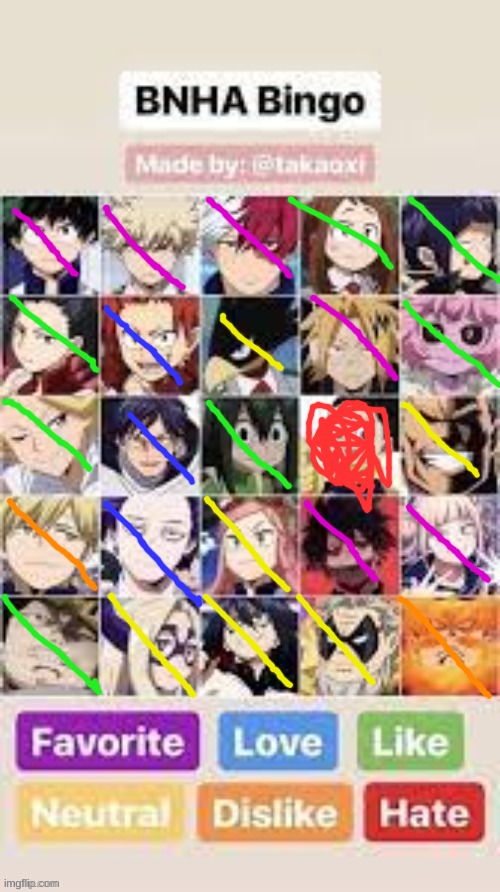 BNHA | image tagged in mha,bnha,bingo | made w/ Imgflip meme maker