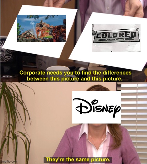 Please leave it the way it is | image tagged in memes,they're the same picture,disneyland,magic kingdom,tokyo disneyland,splash mountain | made w/ Imgflip meme maker