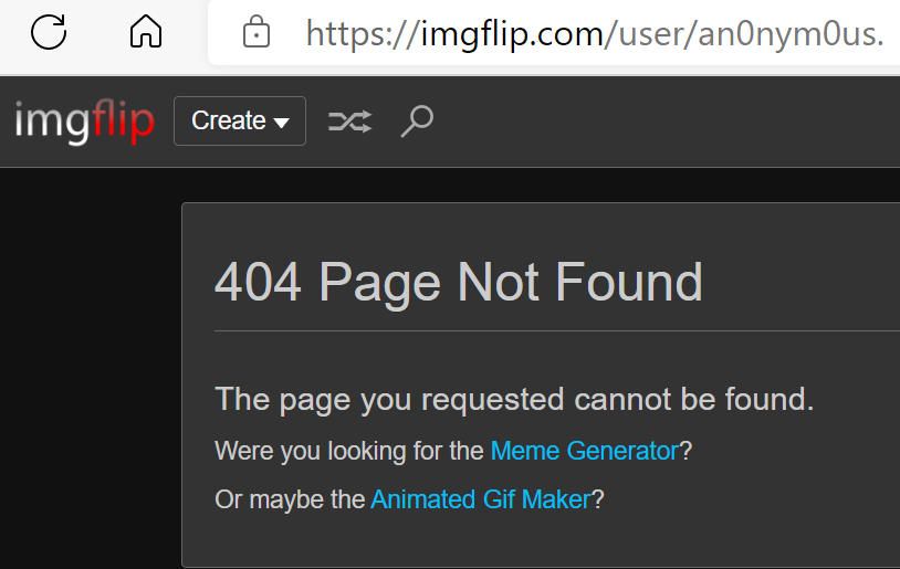 an0nym0us. 404'd Blank Meme Template