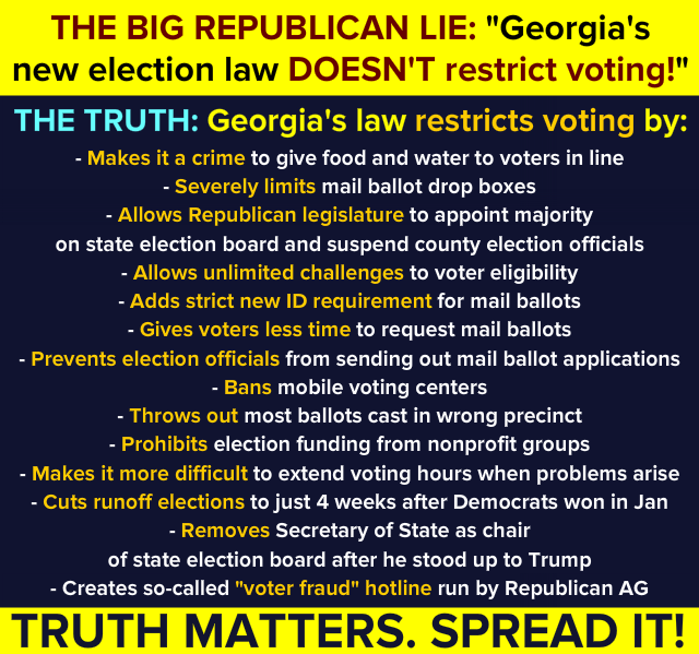 Georgia voter suppression law Blank Template - Imgflip