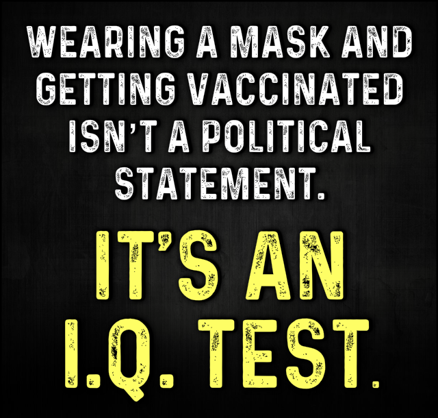 Mask vaccinated IQ test Blank Meme Template