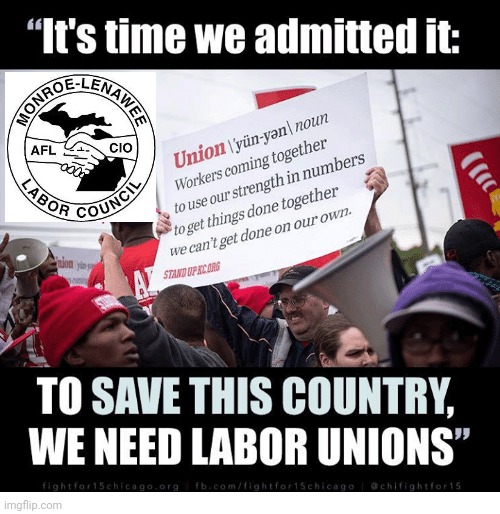 Unions Make the Difference | image tagged in labor day,union,jobs,money | made w/ Imgflip meme maker