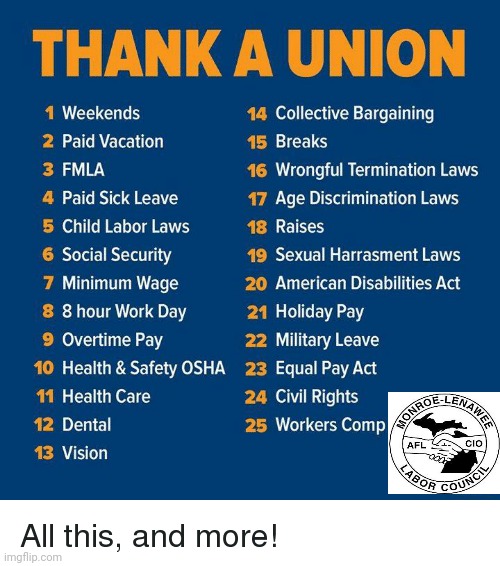 Union Labor Built This! | image tagged in union,labor day,workers,jobs | made w/ Imgflip meme maker
