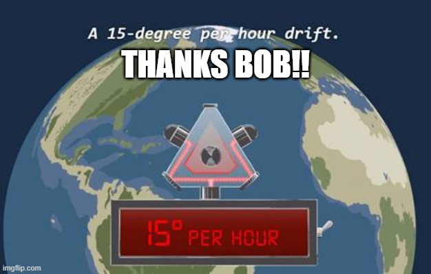 Bob | THANKS BOB!! | image tagged in 15degreesperhour,15degrees | made w/ Imgflip meme maker