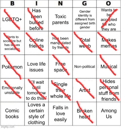 Bingo (Revised) | image tagged in jer-sama's bingo | made w/ Imgflip meme maker