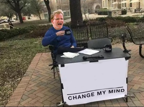 Change Gordon's mind Blank Meme Template