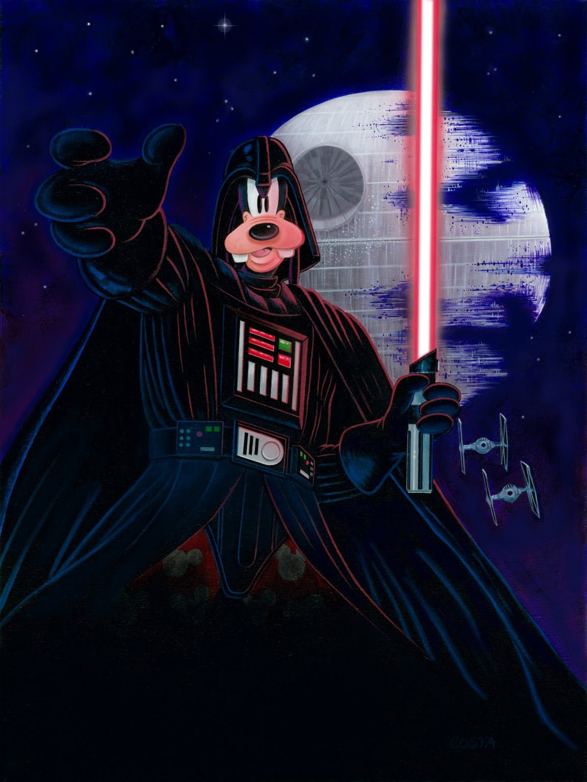 Goofy as Darth Vader | image tagged in star wars | made w/ Imgflip meme maker