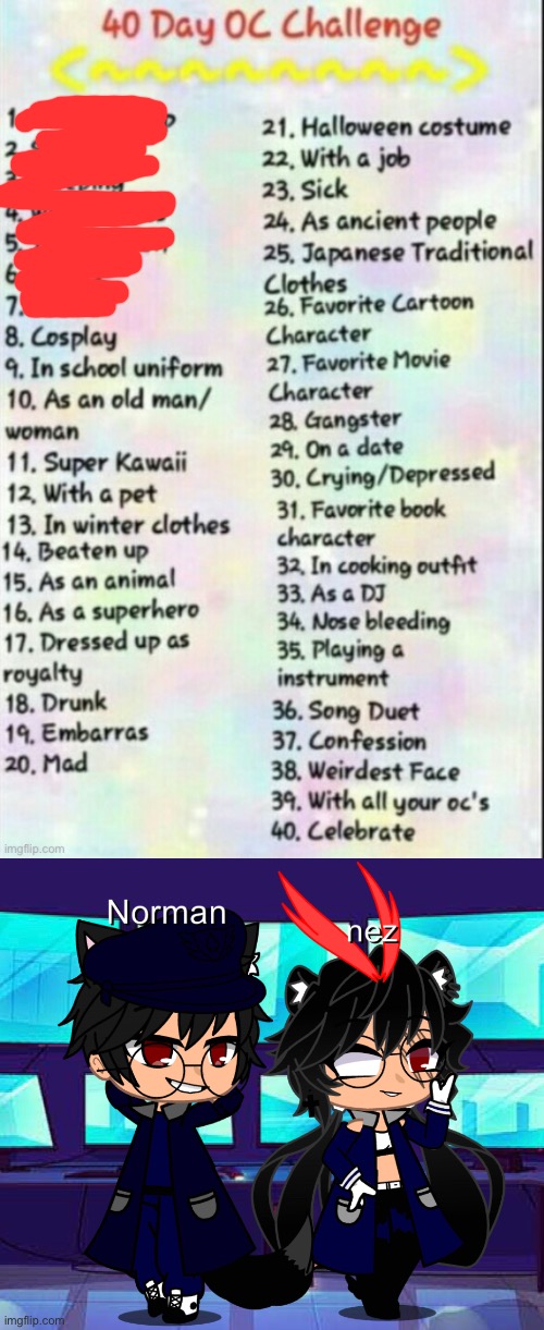 Norman is shinra, I’m tamaki | image tagged in o | made w/ Imgflip meme maker