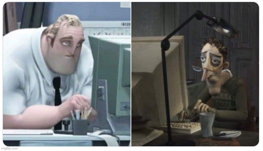 Mr incredible x coraline dad | image tagged in mr incredible x coraline dad | made w/ Imgflip meme maker