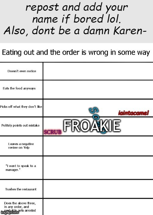 nobody asked | FROAKIE | image tagged in msmg,memes | made w/ Imgflip meme maker
