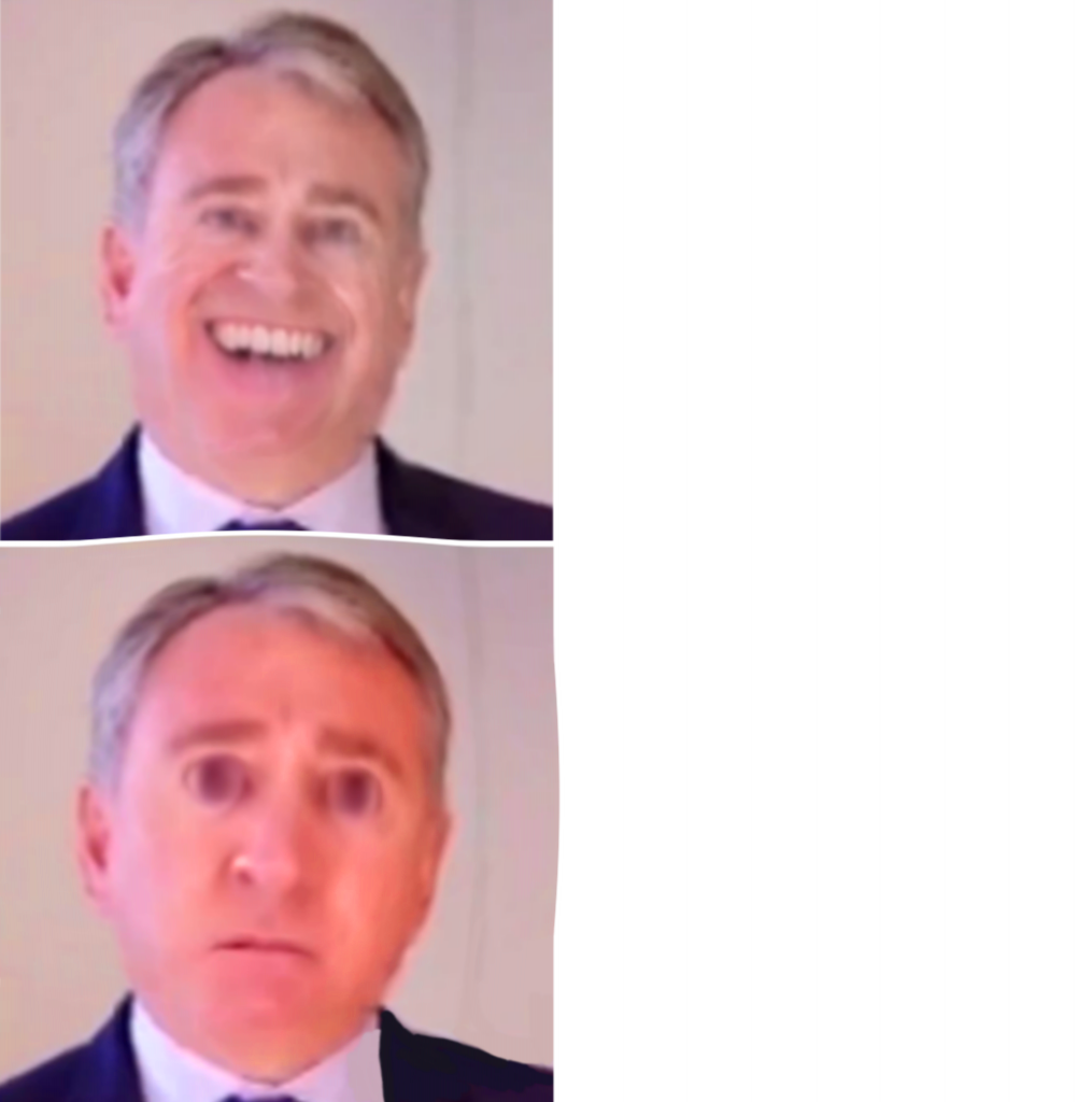 High Quality Ken Griffin shits himself harder Blank Meme Template