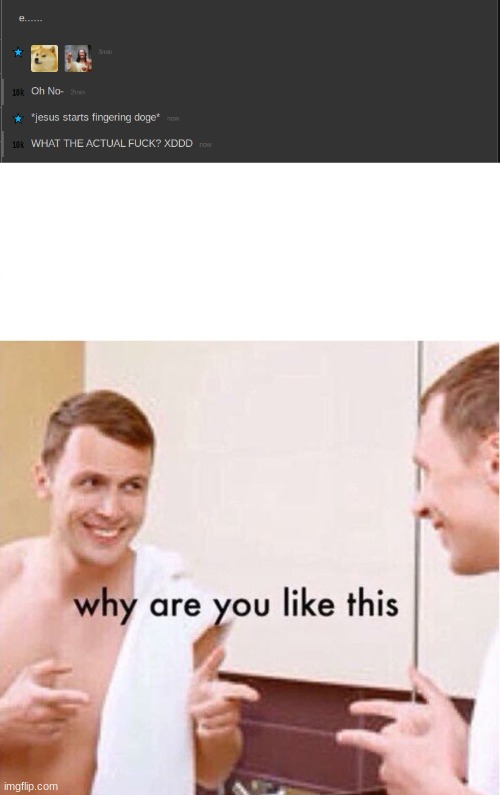 image tagged in why are you like this | made w/ Imgflip meme maker