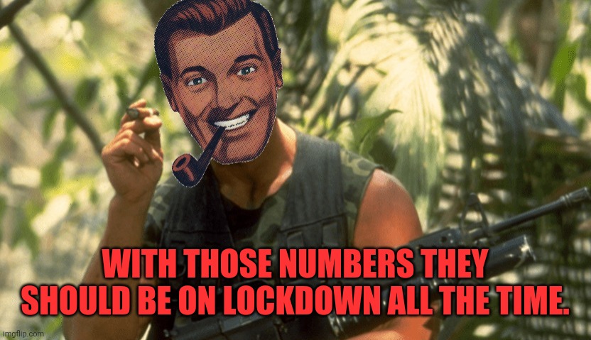 Dr.Strangmeme | WITH THOSE NUMBERS THEY SHOULD BE ON LOCKDOWN ALL THE TIME. | image tagged in dr strangmeme | made w/ Imgflip meme maker