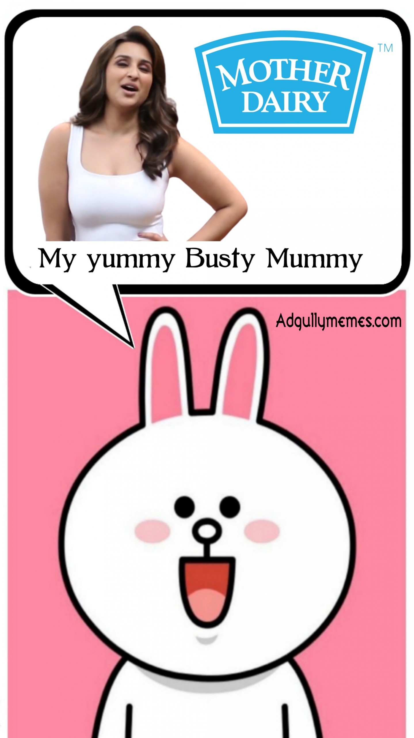 Parineeti Chopra hot busty Mother Dairy Blank Meme Template