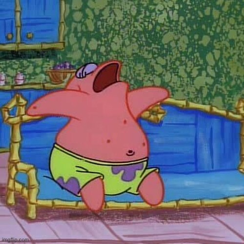 Patrick, close your mouth! | made w/ Imgflip meme maker