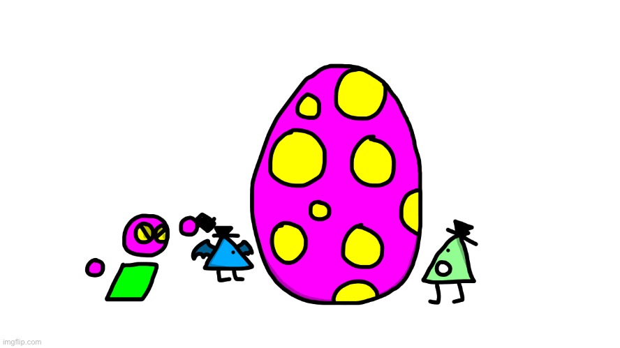 easter with triangles 2: gigaegg | made w/ Imgflip meme maker