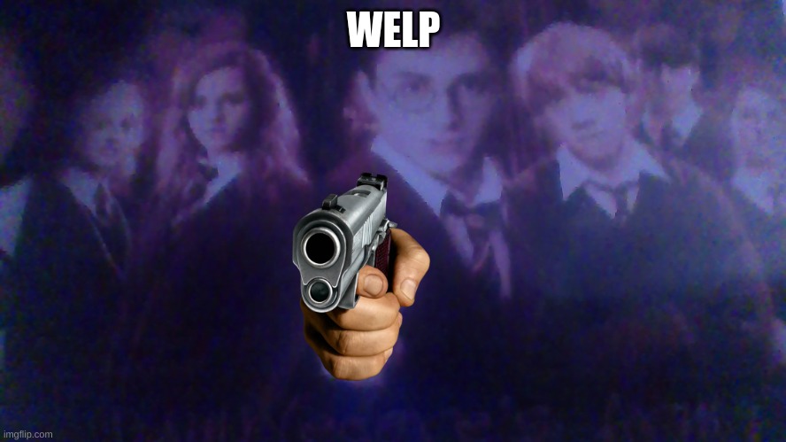 Harry Potter and the Deathly Weapons | WELP | image tagged in guns,harry potter | made w/ Imgflip meme maker