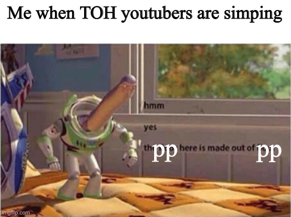 Bruh | Me when TOH youtubers are simping; pp; pp | image tagged in hmm yes the floor here is made out of floor | made w/ Imgflip meme maker
