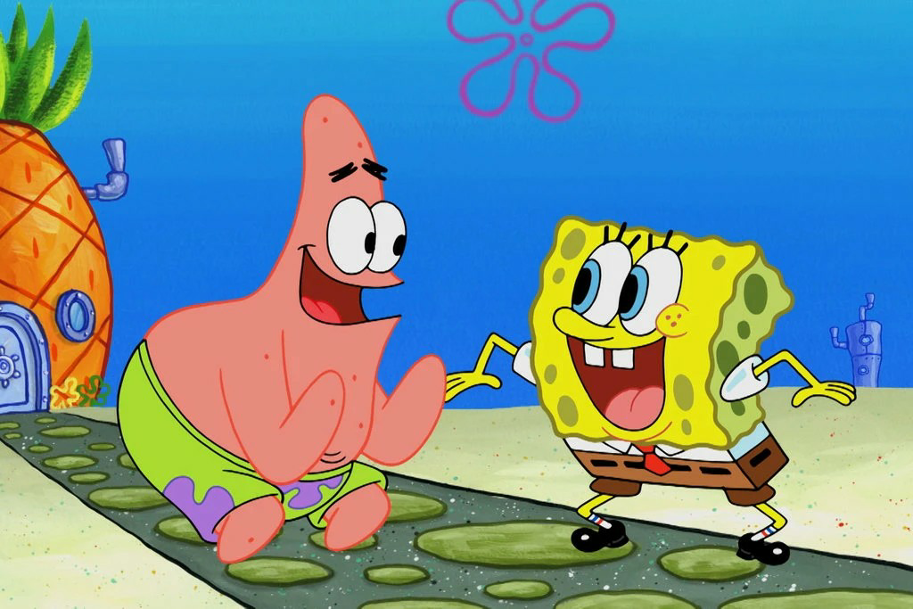 Spongebob Squarepants and Patrick 1 Blank Meme Template