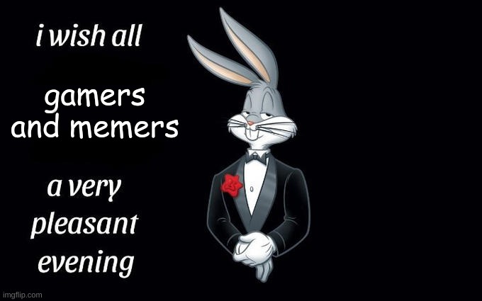 I appreciate you bothering to read this meme | gamers and memers | image tagged in i wish all the x a very pleasant evening,gamers,memers | made w/ Imgflip meme maker