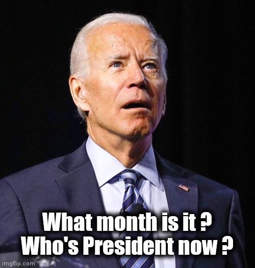 Joe Biden | What month is it ?
Who's President now ? | image tagged in joe biden | made w/ Imgflip meme maker