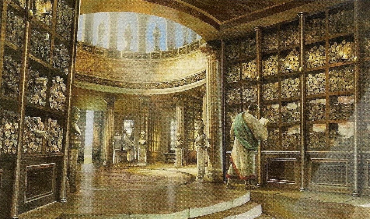 library of alexandria int Blank Meme Template