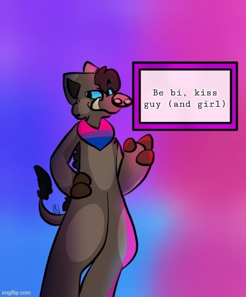 Damon says~ | Be bi, kiss guy (and girl) | made w/ Imgflip meme maker