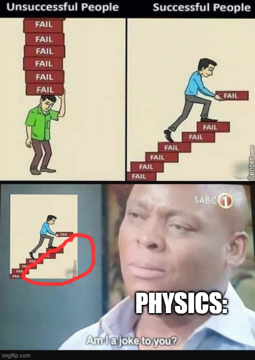 well thats unfortunate | PHYSICS: | image tagged in memes,mocking spongebob,am i a joke to you | made w/ Imgflip meme maker