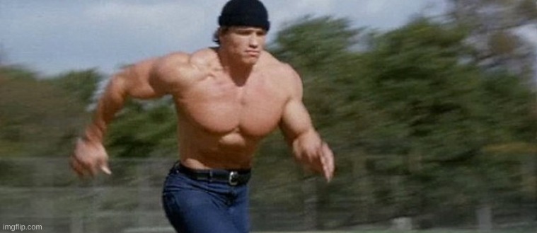 Arnold Schwarzenegger | image tagged in arnold schwarzenegger running | made w/ Imgflip meme maker