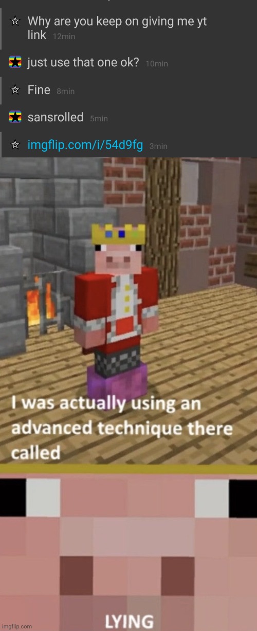 image tagged in i was using an advanced technique called lying | made w/ Imgflip meme maker