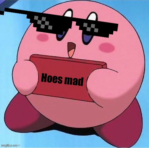 Kirby hoes mad | image tagged in kirby hoes mad | made w/ Imgflip meme maker