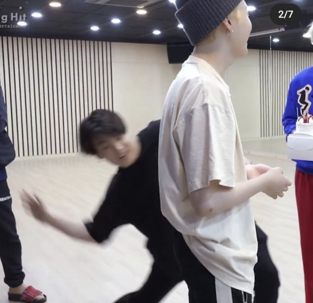 BTS butt smack Blank Meme Template