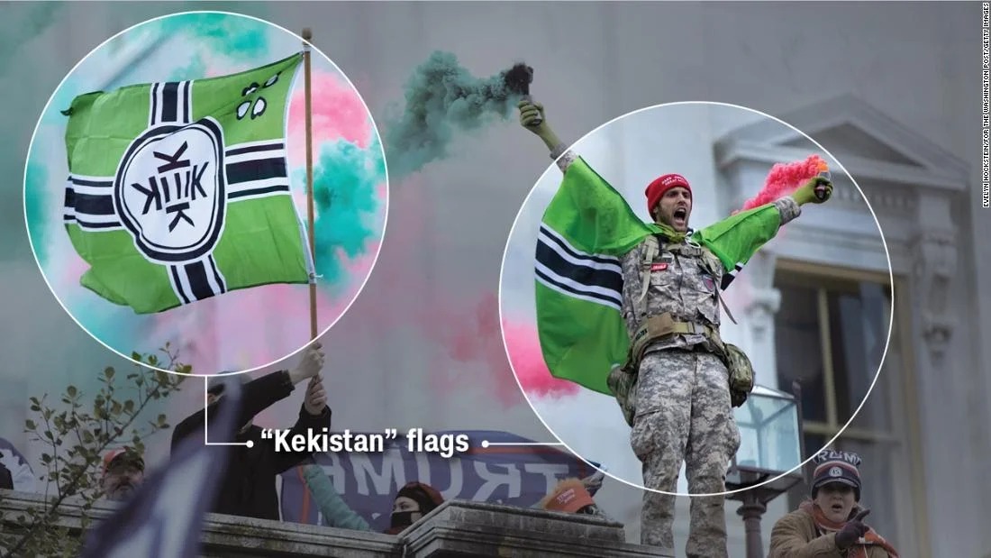 High Quality Maga riot symbols Kekistan Blank Meme Template