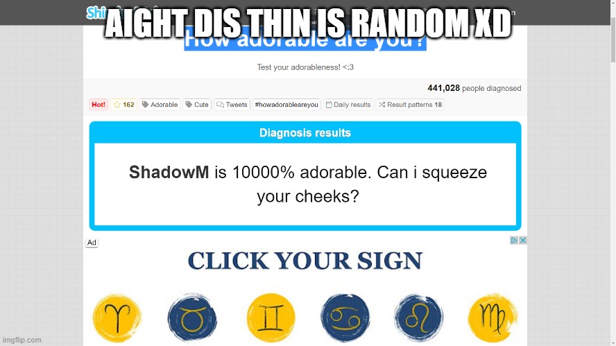 raaannnndddoooommm | AIGHT DIS THIN IS RANDOM XD | image tagged in random,test | made w/ Imgflip meme maker