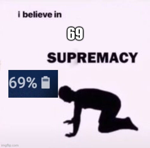 I believe in supremacy - Imgflip